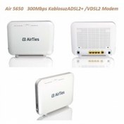 Resim Airties Air 5650 300 Mbps Kablosuz Adsl2+vdsl2 Modem Router 