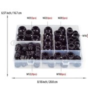 Resim Topnotch 50 Adet Siyah Su Geçirmez Nylon Kablo Konnektörü Bağlantı Konektörü 