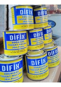 Resim Difix Doğalgaz Macunu Gaz Tesisat Macunu Ilaci 400 Gr 