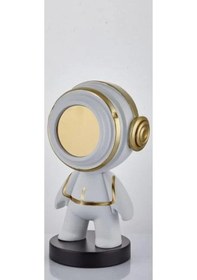 Resim Lamedore Astronaut White Gold Bıg Decor 25x18x40 Cm 