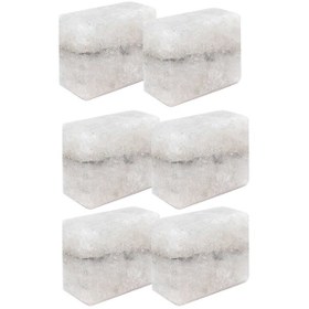 Resim 6 Adet Büyük Boy Çankırı Kaya Tuzu Sabunu Beyaz 200-300 Gr Arası 