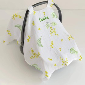 Resim Mimoza Pamuk Müslin Puset Örtüsü 