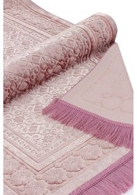 Resim Kadife İnci Seccade Velvet Pearl - Gül Kurusu 