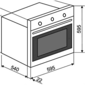 Resim Teka Hak 625 St Ankastre Fırın 