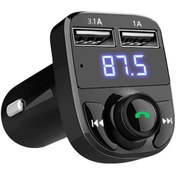 Resim NOYİSKA Universal Araç Bluetooth Kit Fm Transmitter Cihazı Araba Çakmaklık Şarj Aleti Mp3 Çalar Müzik Kiti 