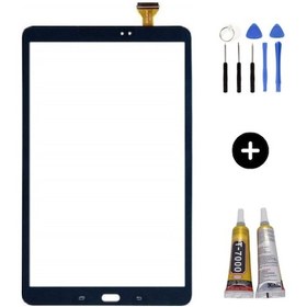 Resim Samsung Galaxy Tab A Sm-t585 Uyumlu Dokunmatik Siyah + Montaj Seti 