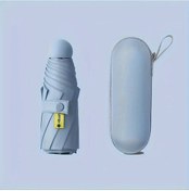 Resim Elmpaly Lüks Kompakt Güneş Şemsiyesi Upf 50+ Hafif Sky Blue Alüminyum 