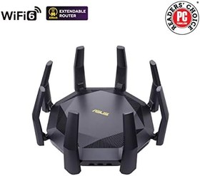 Resim ASUS RT-AX89X WIFI6 Dual Band Gaming Extendable Router-4G 5G Mobile Tethering-AiProtection 