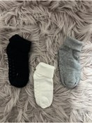 Resim Maksuu Çocuk/bebek 3’lü Organik Pamuk Abs Altı Kaymaz Çorap 