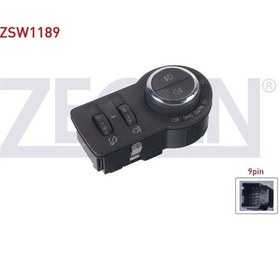 Resim Zegen-zsw1189 - Far Anahtarı Krom 9 Pın Otomatık On-arka Sıslı- 