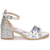 Resim KARAMAZI 768 Ayna Çam Günlük Kız Çocuk 3 Cm Topuk Sandalet Ayakkabı 