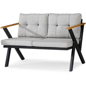 Resim Dekoroom's Zeta İkili Metal Koltuk Berjer Düz Süngerli Açık Gri 