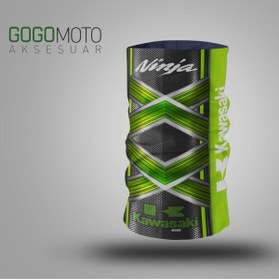 Resim GOGOPREMİUM Motosiklet Bandana Buff Kawasaki 