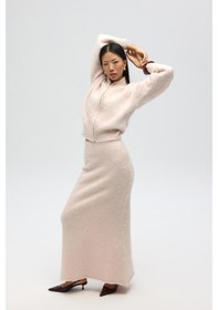 Resim Mai Collection Mai Studios Co. Nivra Pembe Uzun Triko Etek Pembe 