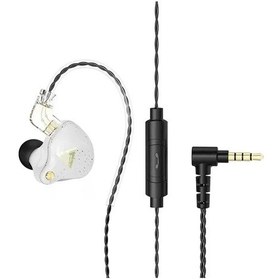 Resim Qkz Ak6 Pro Bakır Sürücü Hifi Kablolu Kulaklık Spor Kulaklık Bas Stereo Kula White 
