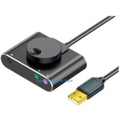 Resim N7mc Usb Harici Ses Kartı Usb Adaptörü Pc Dizüstü Bilgisayar Masaüstü Sesi Ses Black 