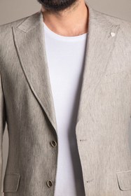 Resim Keten Slimfit Ceket Blazer - 50 