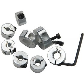 Resim Kosona Mr Drill 8 Adet Açık Tip Gümüş İngiliz Standardı Eksen Sabitleme Halka Seti - Eşyaları Sabit Konumlandırma Aracı 