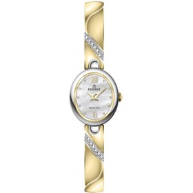 Resim Essence D1240.220 Minimal Taşlı Tasarım Sedefli Oval Kadran Metal Kordon Metal Kasa 3 ATM Suya Dayan 