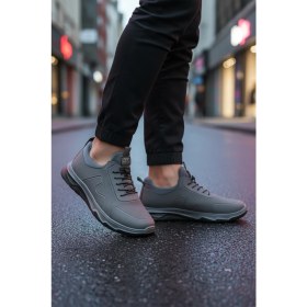Resim Walkway Füme Lastik Bağcıklı Comfort Taban Hafif Erkek Spor Ayakkabı Kaif 2323 M 
