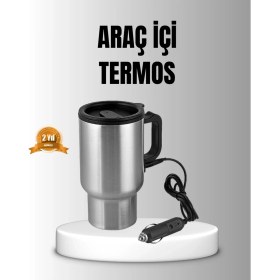 Resim Belle Fusion Bfs Araç Içi Su Isıtıcı Termos Kupa 12 Watt Enerji Tasarruflu 
