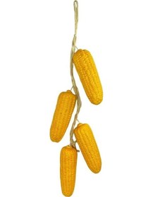 Resim Yapay Mısır Salkımı Süs Sahte Darı Yapay Meyve Sebze 