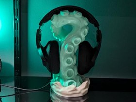Resim Tentacle Kulaklık Standı - Ahtapot Kolu Tasarımlı Masaüstü Düzenleyici, Dekoratif Hediyelik Headphone/Headset Stand Tentacle 