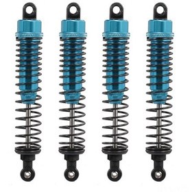 Resim Yaozixa 1:10 Rc4wd Hsp Dhk Büyük Tekerlekli Off-road Araçlar İçin 4 Adet Mavi 100mm Performanslı Amortisör 