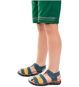 Resim Kiko Kids Erkek Çocuk Sandalet Arz 2356 Petrol - Sarı 
