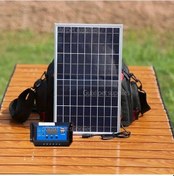 Resim Elmpaly Karavan Güneş Paneli Kiti 12v 24v Çoklu Çıkış 80a Kontrolcülü Taşınabilir Şarj 