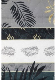 Resim Örtüm Camelia Çift Kişilik Kapitone Yatak Örtüsü Takımı - Gri 