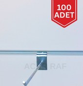 Resim UZMAN GRUP RAF SİSTEMLERİ Kanal Kanca 100 Adet 25 Cm Pano Ve Lambiri Panel Uyumlu Tel Askı 