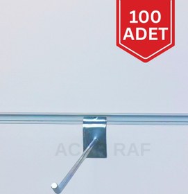 Resim UZMAN GRUP RAF SİSTEMLERİ Kanal Kanca 100 Adet 25 Cm Pano Ve Lambiri Panel Uyumlu Tel Askı 