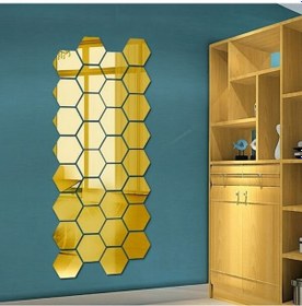 Resim Yapışkanlı Akrilik Gold Ayna Seti 12 Adet 001 