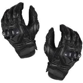 Resim Suntek Sürüş Için Premium Pu Deri Motosiklet Siyah-xl 