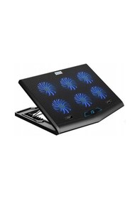 Resim 6 Fanlı Işıklı 2 Usb 7 Kademeli Gaming Notebook Soğutucu Stand 
