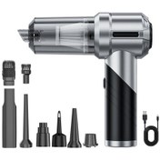 Resim Crackedice El Tipi Araba Süpürgesi Kablosuz Katlanabilir Araba Süpürgesi 