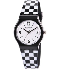 Resim Captiva 30 Mt Suya Dayanıklı Analog Silikon Kordonlu Çoçuk Kol Saati Cp.yn.25.28 Siyah 