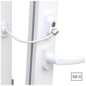 Resim Pencere Emniyet Kilidi Çocuk Kilidi Halatlı Pvc 10 Adet N11.1724 