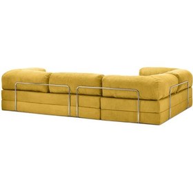 Resim Legom Modüler Koltuk Takımı L Koltuk Sünger Yataklı Kanepe Sarı 