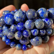 Resim TeoWaki Doğal Lapis Lazuli Taş Boncukları, DIY Takı Yapımı İçin 4/6/8/10/12mm Yuvarlak Gevşek Boncuklar, Moda Dekoratif Boncuklar, Kolye, Bilezik, Küpe, Noel Hediye Aksesuarları 
