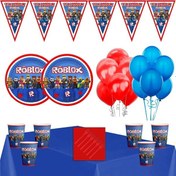 Resim Roblox Doğum Günü Parti Seti Süsler 24 Kişilik 