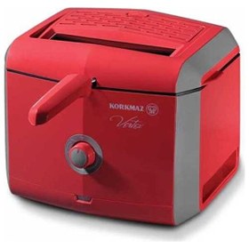 Resim Korkmaz A486-02 Vertex Kırmızı Fritöz 
