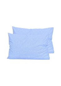 Resim 2 Li Ranforce Pamuk Yastık Kılıfı 50x70 Mavi 