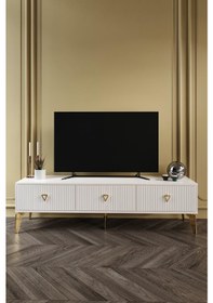 Resim 150 CM ZEUGMA MDF MEBRAN KAPAK EKRU GOLD 