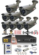 Resim Ids - 8 Kameralı 1080P Fullhd 5Mp Sony Lensli Kamera Seti - 2073 