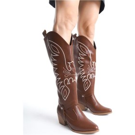 Resim Jilla Taba Cilt Tak Çıkar Topuklu Bot Ve Çizme 