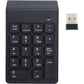 Resim Kablosuz Keypad Klavye Numlock Numped Windows Uyumlu 2.4ghz 