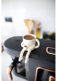 Resim 3dprototürk 6'lı Ayaklı Kahve Seti Moka Pot Kahve Tanesi Çaydanlık Cezve Kahve Bardağı Bardak 