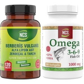 Resim Berberis Vulgaris 120 Tablet Omega 3 6 9 Balık Yağı 200 Kapsül 
